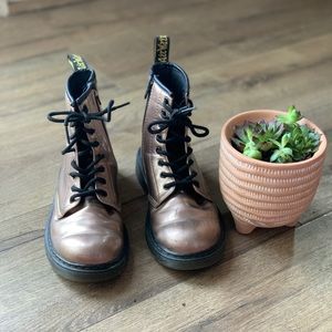 Dr. Martens Junior Metallic Boots